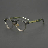 Fritz Vintage Acetate Glasses Frame Round Frames Southood Green Gradient Tea Gold